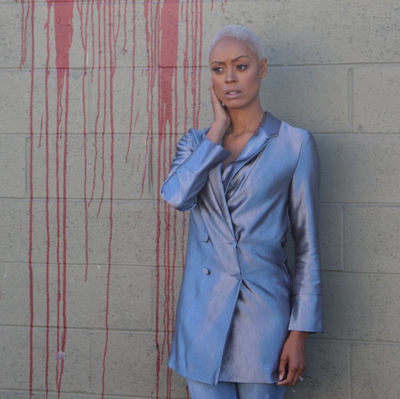 Topshop Jackets & Blazers - Shiny Metallic Blazer (can be worn as a dress)